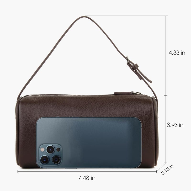 DONNAIN Premium Full-Grained Leather Crossbody Purses for Women, Hobo Bags for Women Crossbody with Adjustable Strap - Image 3